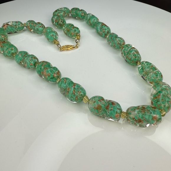 Venetian Rare Glass Necklace - Picture 4 of 5